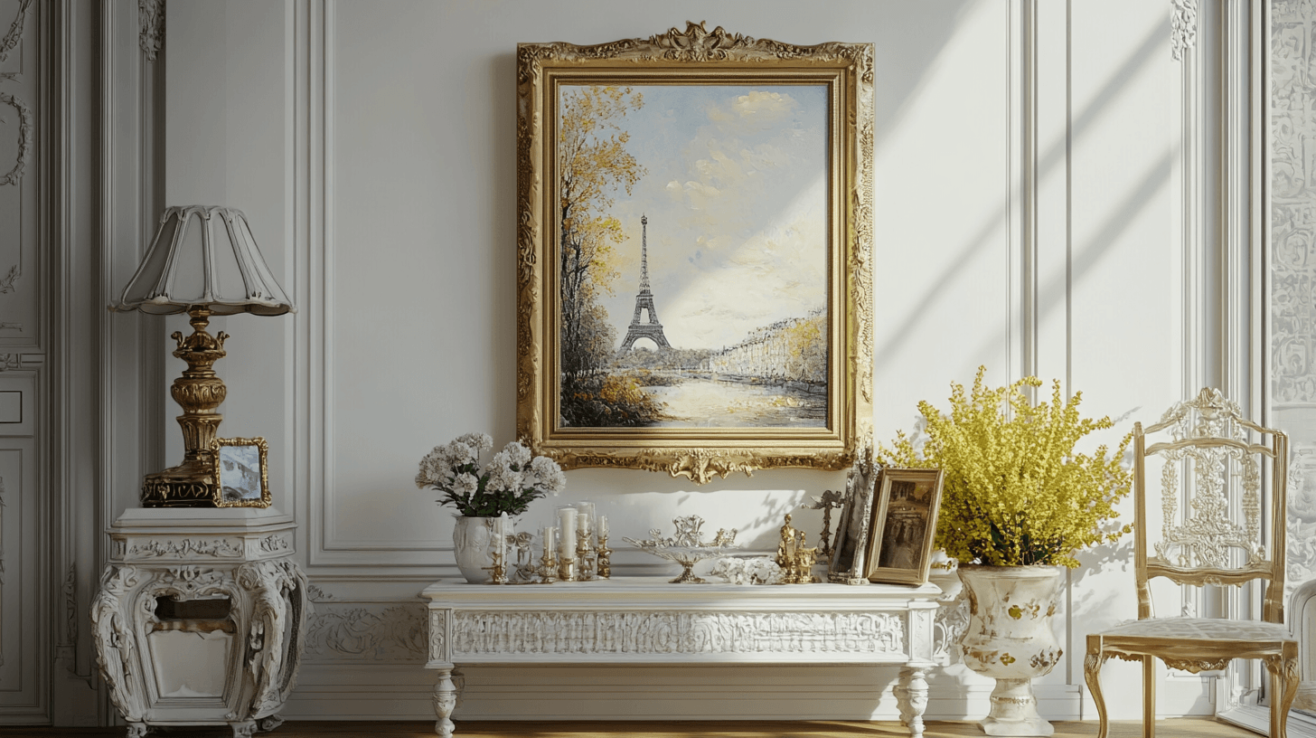 Dekorative Highlights: Kunst und Accessoires im Parisian Chic