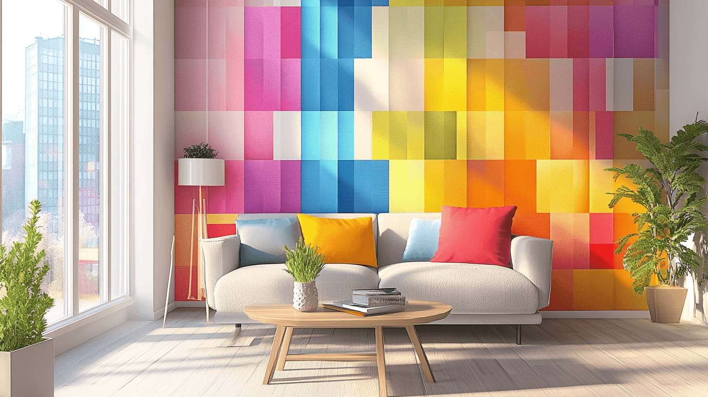 Bunte Tapeten: Wie sie den Raum verwandeln
