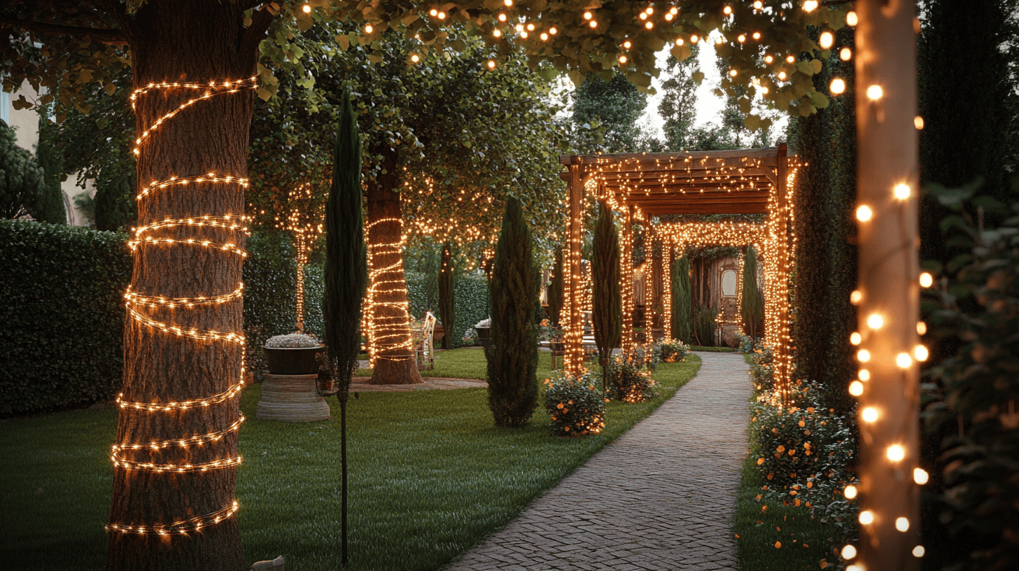 Kreative Verwendungsmöglichkeiten von Lichterketten im Garten