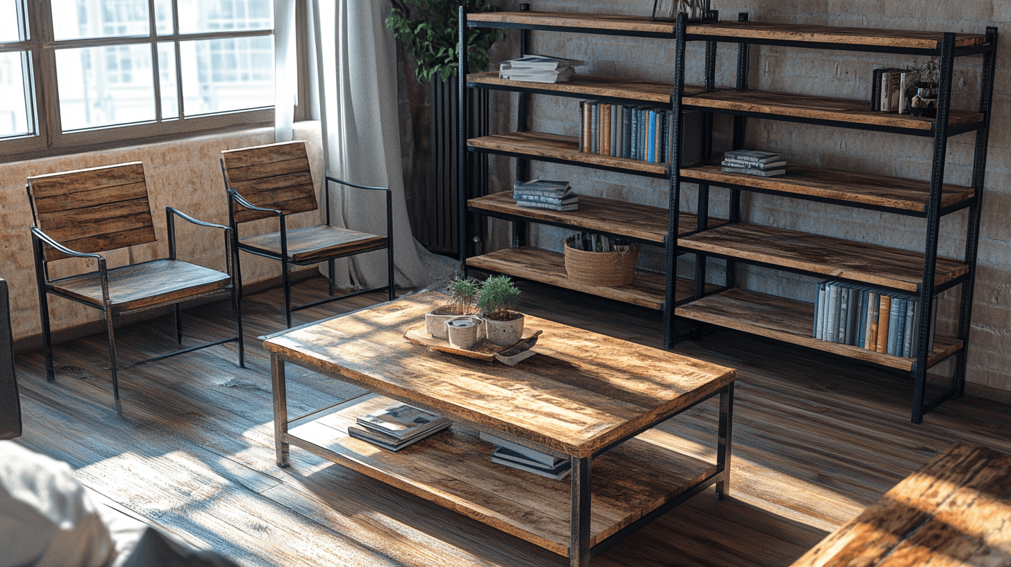 Möbel im rustikalen Industrial-Stil