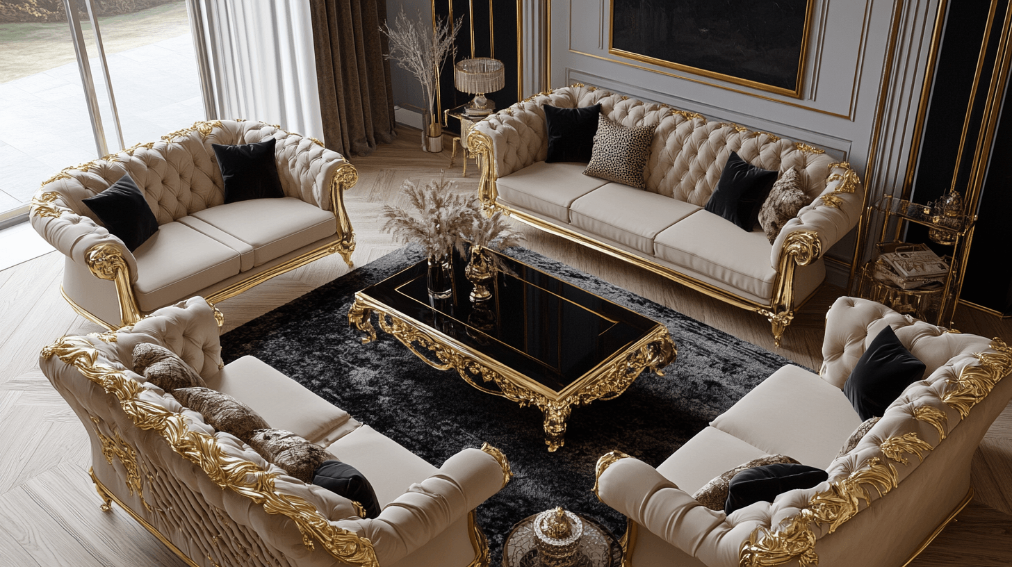 Gold und Schwarz: Die ideale Kombination für eine luxuriöse Inneneinrichtung