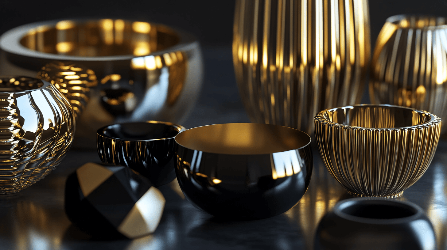 Dekoration in Gold und Schwarz: Akzente schaffen