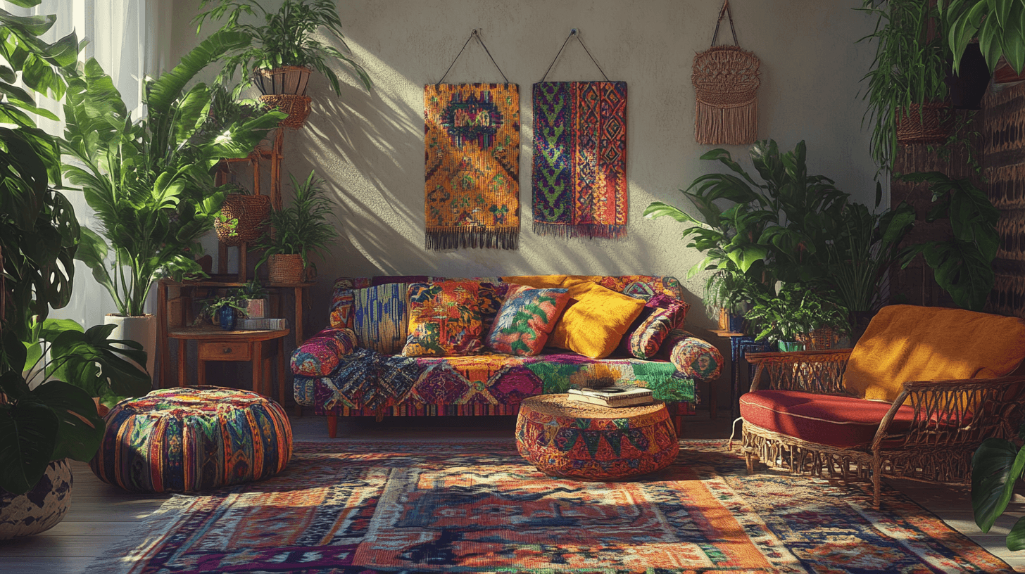 Farbenfroher Boho: Lebendige Töne im Boho-Stil