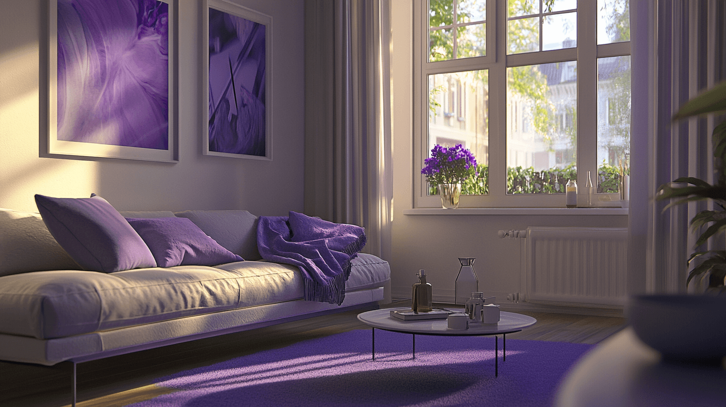 Dekorationsideen in Violett: Kreativität und Eleganz