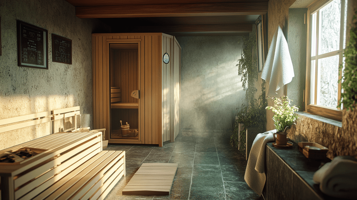 Pflege und Unterhalt einer eingebauten Sauna im Badezimmer