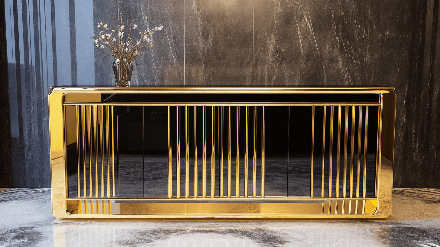 Möbel in Gold und Schwarz: Ein Zeichen setzen